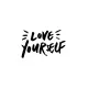 Love Yourself Sticker Duvar Dekor Sticker 40 x 24 cm