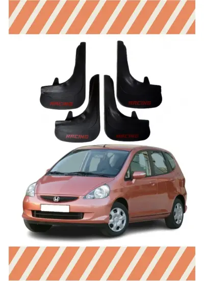 Honda Jazz 2002-2008 Racing Yazılı 4Lü Tozluk Çamurluk Paçalık