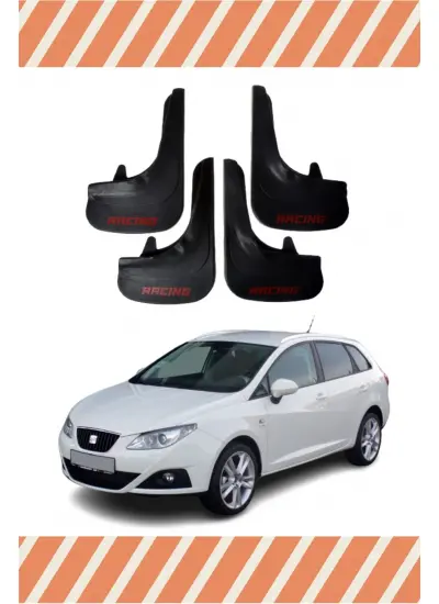 Seat Ibiza Racing Yazılı 4Lü Tozluk Çamurluk Paçalık