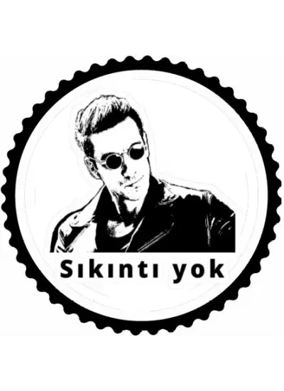 Sıkıntı Yok Tasarım Sticker 10 x 10 cm