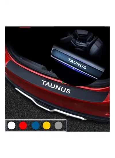 Ford Taunus İçin Uyumlu Aksesuar Oto Bagaj Ve Kapı Eşiği Sticker Seti Karbon