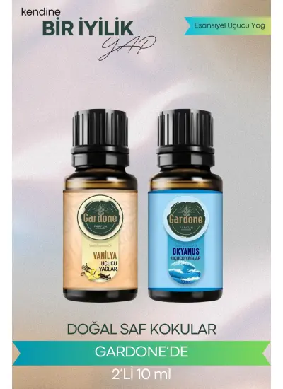 Okyanus + Vanilya (Oda Kokusu Aroma Terapi Buhurdanlık/Difüzör Yağı) Set 2 Adet x 10 ml