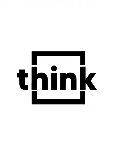 Think Sticker (Oto-Motor-Laptop-Duvar-Dekor) 10 x 7 cm