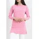 Çizgili Tunik Pembe - 11313.1567.