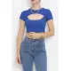 Dekolteli Crop Body Saks - 4121.1567.