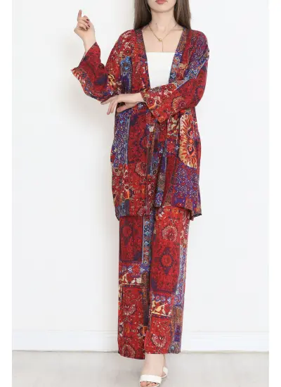 Kimono Takım Bordo - 10553.1095.