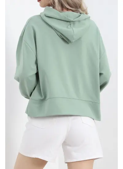 2 İplik Kapşonlu Sweat Mint - 1728.1095.