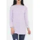 Çizgili Tunik Lila - 11313.1567.