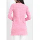 Çizgili Tunik Pembe - 11313.1567.