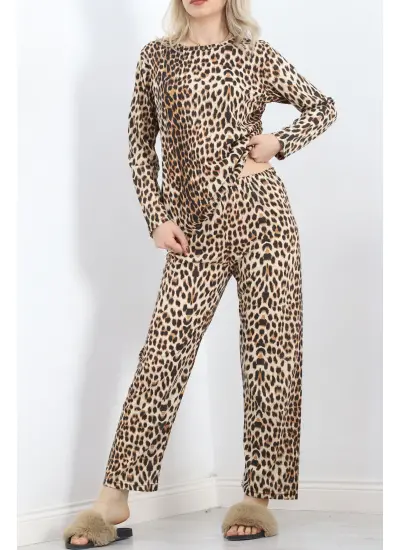 Alt Üst Aynı Rotasyon Pijama Takımı Leopar - 788.1287.