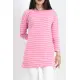 Çizgili Tunik Pembe - 11313.1567.