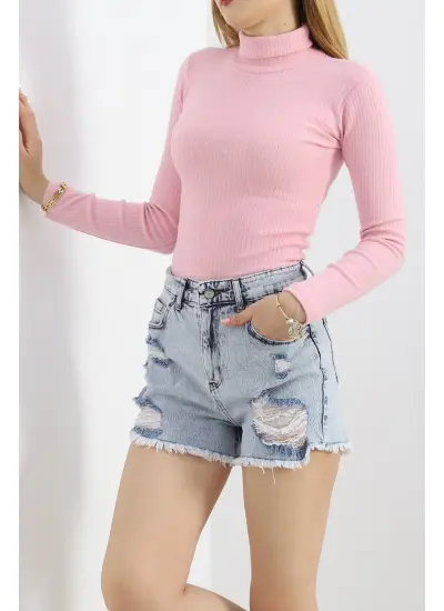 Balıkçı Yaka Body Pembe - 8338.1567.