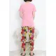 Paça Lastikli Pijama Takımı Pembe - 18736.1567.