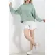 2 İplik Kapşonlu Sweat Mint - 1728.1095.