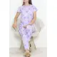 Desenli Pijama Takımı Açıklila - 130.1287.