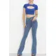 Dekolteli Crop Body Saks - 4121.1567.