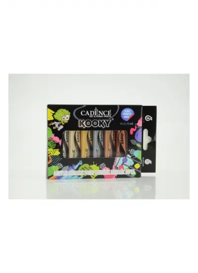 Cadence Kooky Metalik Akrilik 6Lı Set 15Ml