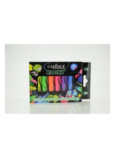 Cadence Kooky Fosforlu Akrilik 6Lı Set 15Ml