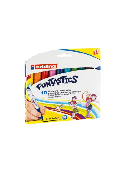 Funtastics Yıkanabilir Keçeli Kalın Uçlu Kalem 10'lu