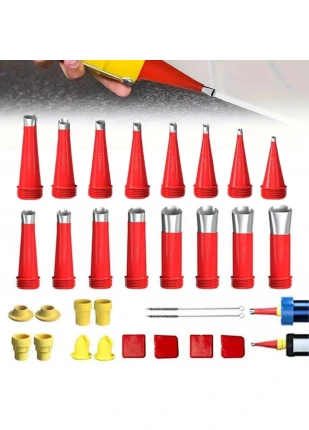 Gunkes®30 Parça Silikon Kalafat Mastik Alet Seti Mastik Ucu