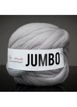 La Mia Jumbo Gri Dev Yün El Örgü İpi - J4