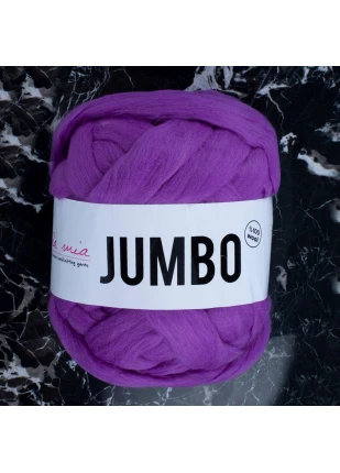 La Mia Jumbo Mor Dev Yün El Örgü İpi - J6