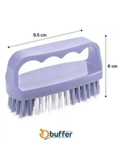 BUFFER® Tutamaçlı Plastik Pratik Tırnak ve Kıyafet Yaka Temizlik Fırçası- TP-113