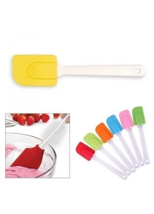 Gunkes® Dekoratif Renkli Silikon Spatula Pratik Sevimli Spatula Kaşık