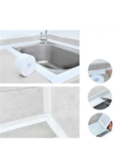 BUFFER® Su Sızdırmaz  Banyo Mutfak Lavabo Küvet İzolasyon Şerit Bant