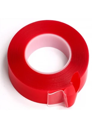 Gunkes® 2 Metre Şeffaf Ekstra Güçlü Banyo Mutfak Posta Ofis Çift Taraflı Akrilik Silikon VHB Bant