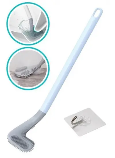 BUFFER® Golf Tasarımlı Silikon WC Klozet Mutfak Temizlik Fırçası Kanca Hediyeli