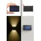 BUFFER® 6 Ledli Solar Güneş Enerjili Aplik Led, Dekoratif Duvar Monteli Gün Işığı Led