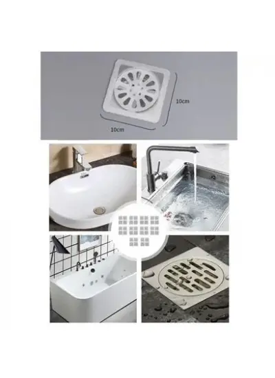 BUFFER® 10'lu Banyo ve Mıutfak Lavabo Koku Önleyici ve Haşere Böcek Önleyici Gider Filtresi