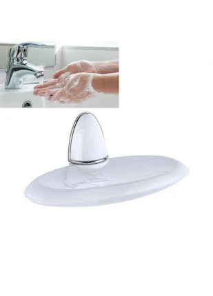 Gunkes® Lüks Milenyum Sabunluk Dekoratif Beyaz Sabun Tutucu Stand