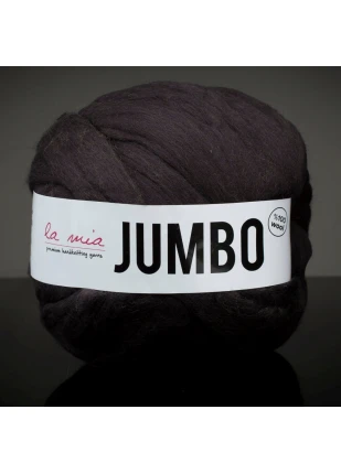 La Mia Jumbo Siyah Dev Yün El Örgü İpi - J8