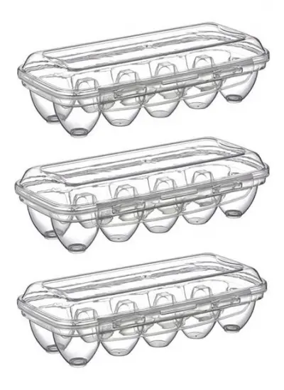 BUFFER® 10 Bölmeli Kilitli Kapaklı Yumurtalık Saklama Kutusu YU110