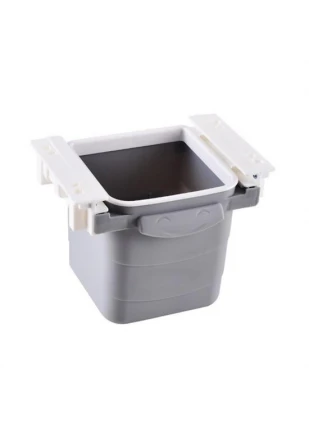 Gunkes® Mini Masa Çöp Kovası Plastik Tezgah Altı Geri Çekilebilir Yapışkanlı Görünmez Bölme Pratik