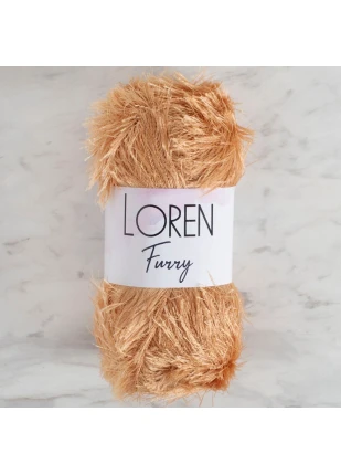 Loren Furry Bej El Örgü İpi - RF0054 - 34061