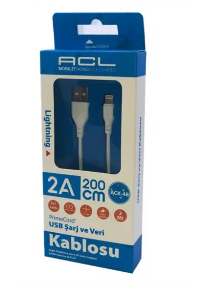 Acl ACK-48 PrimeCord Lightning USB Şarj Kablosu