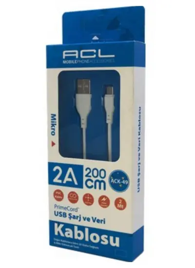 Acl Ack-49 PrimeCord Mikro Usb Şarj Kablosu