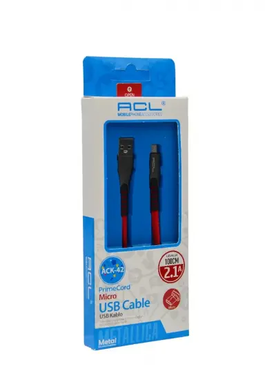 Acl Micro USB Şarj ve Veri Kablosu Beyaz Ack-42