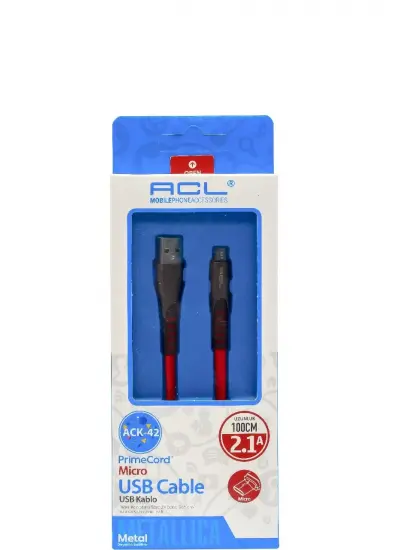 Acl Micro USB Şarj ve Veri Kablosu Beyaz Ack-42