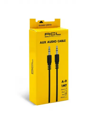 Acl A-9 3.5mm Jack 1mt Aux Ses Kablosu