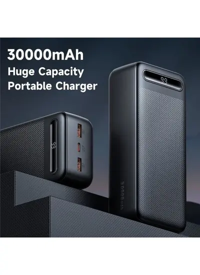 Mcdodo 30000mah Powerbank Led Ekranlı 30.000 Mah Taşınabilir Şarj Cihazı Siyah Mc-4442