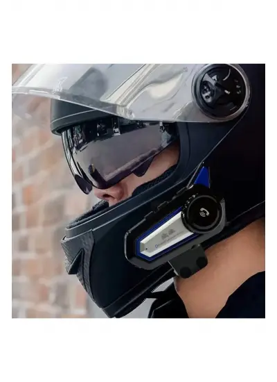 Blic Bt31 Yeni Sürüm 1.000 Mah Intercom Motor Kurye Kask Kulaklık 5.0 Bluetooth Helmet İntercom