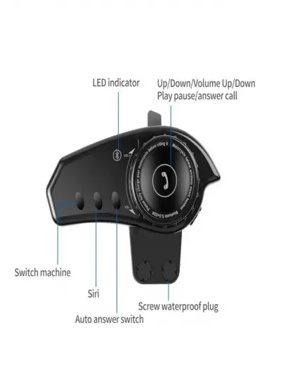 Blic Bt35 Kask Kulaklık Bluetooth 5.0 Motosiklet Interkom Su Geçirmez Kablosu