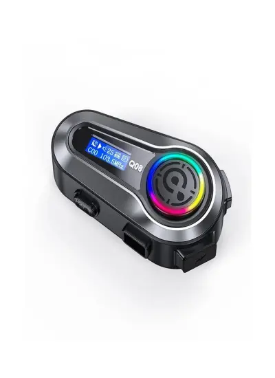 Blic Q08 Intercom Otomotosiklet Bluetooth Kask Kulaklık Intercom