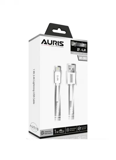 Auris CB03 Lightning Kablo Şarj ve Data Kablosu