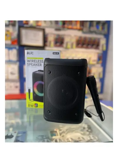 Blic BLS-51 USB 8W kumandalı RGB led ışıklı Bluetooth speaker Hoparlör