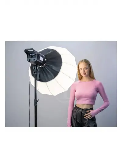 Blic Stüdyosu Fotoğraf Led Sürekli Video Işığı Lambası + 65cm Bowens Fener Tarzı Softbox + 210cm Tripod